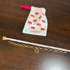 Stella & Dot gold chain bracelet